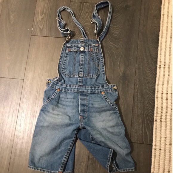TRUE RELIGION short cuffed overalls in size small - Picture 6 of 6